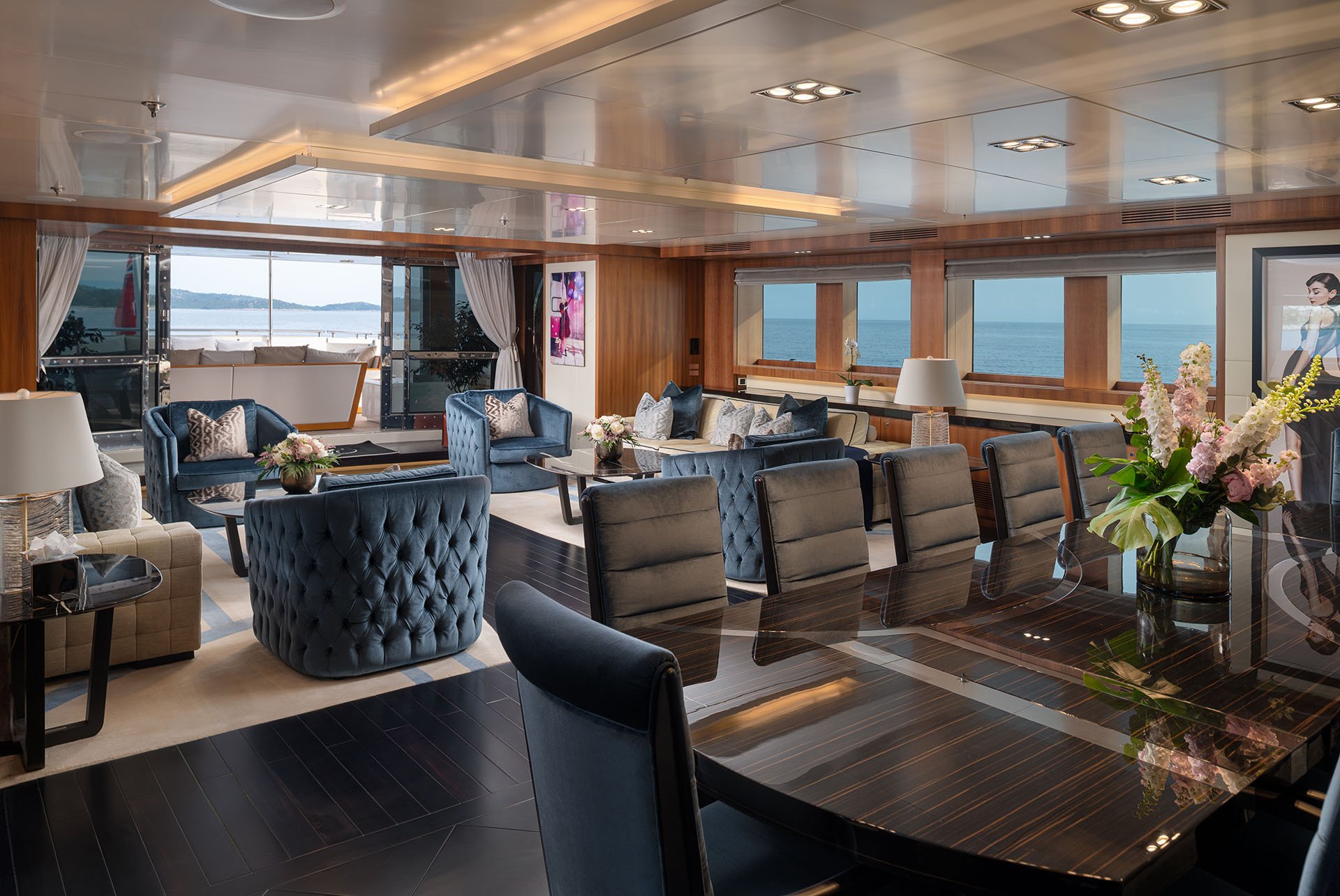 Taleya's main saloon with Cristiano Gatto interiors