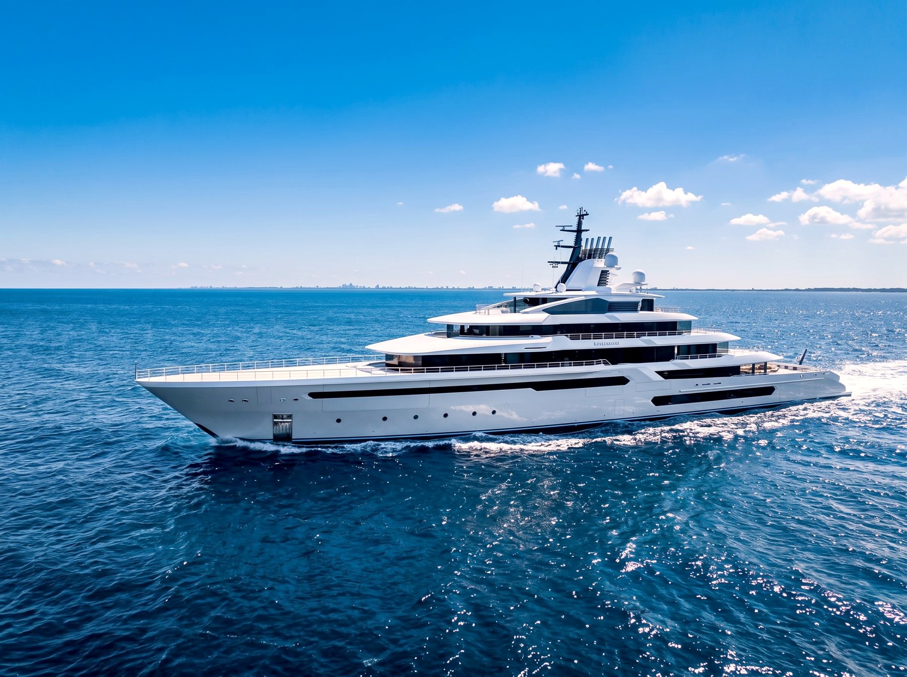 Oceanco Leviathan under way at sea. Photo: Oceanco