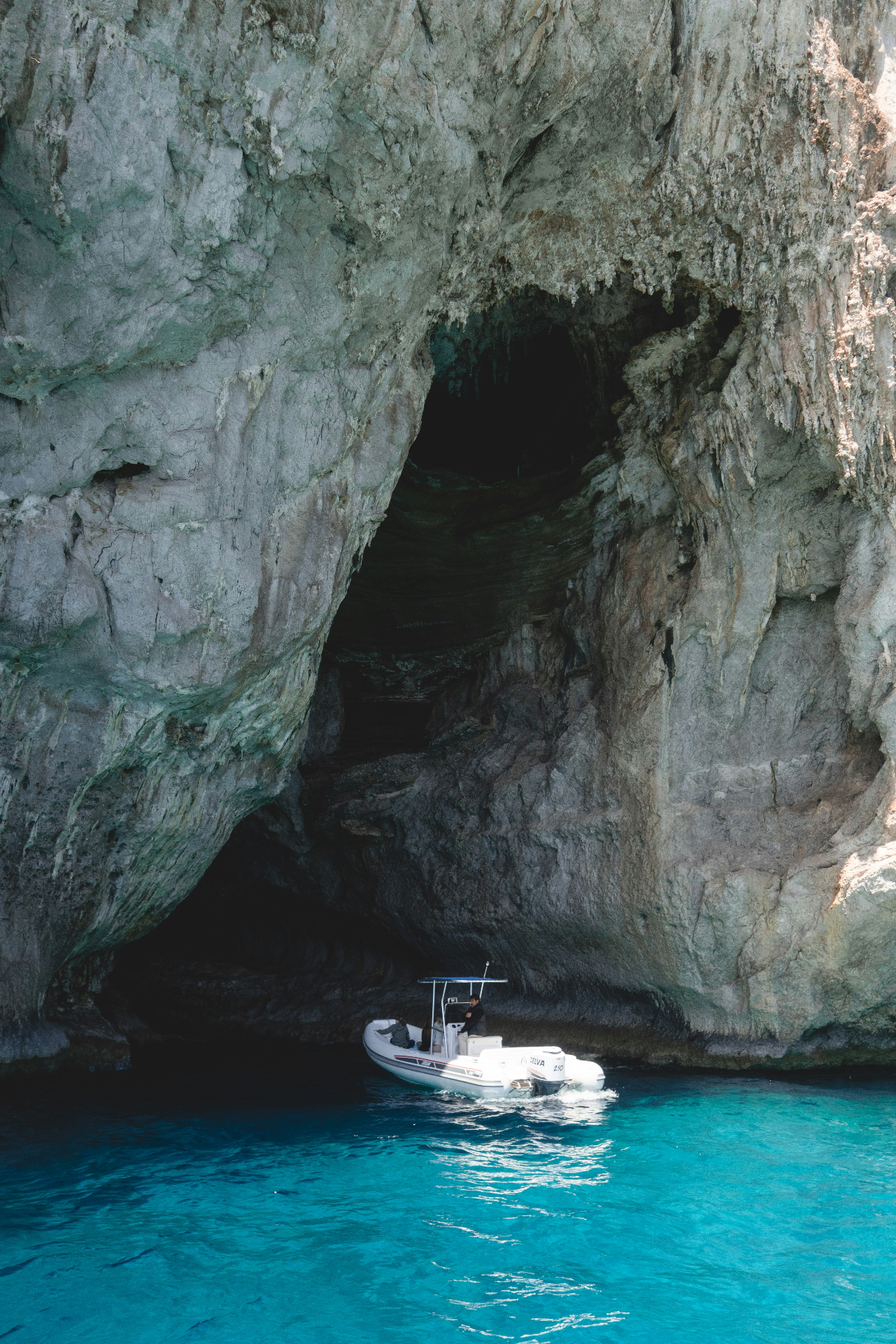 Inside Capri's Blue Grotto